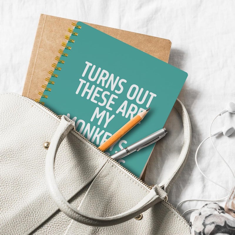 EKGJW Funny Notebooks for Work,Turquoise Aesthetic Journal, Funny Boss Day Gifts, Boss Gifts for Men Women, Funny Gifts for Boss, Boss Office Decor, Spiral Notebook 5.5x8.3 Inch - Image 5